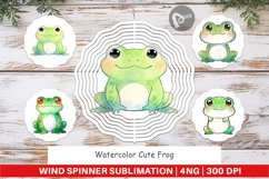 Wind Spinner Watercolor Frog Product Image 1