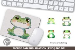 Mouse Pad Watercolor Frog Product Image 1