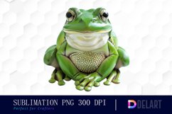 Cute Frog Sublimation PNG Clipart Product Image 1