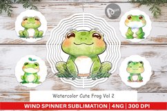 Wind Spinner Watercolor Frog Product Image 1