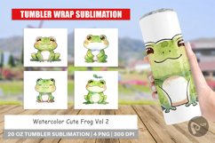 Tumbler Wrap Watercolor Frog Product Image 1