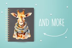 Giraffe In Autumn Clipart Product Image 4