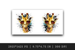 Cute Cool Giraffe Superstar mug, cup wrap sublimation design Product Image 2