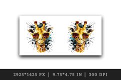 Cute Cool Giraffe Superstar mug, cup wrap sublimation design Product Image 2