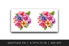 Watercolor cute glamour colorful rainbow flowers floral sparkle diamonds 20 oz tumbler skinny mug wrap clipart t-shirt sublimation printable design