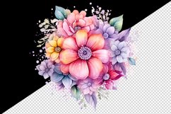 Watercolor cute glamour colorful rainbow flowers floral sparkle diamonds 20 oz tumbler skinny mug wrap clipart t-shirt sublimation printable design