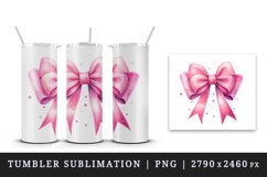 Watercolor cute glamour pink ribbons and bow hair sparkle shining diamonds 20oz tumbler skinny mug wrap clipart t-shirt sublimation printable design