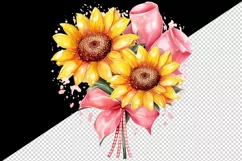 Watercolor cute glamour sunflowers flowers floral sparkle shining diamonds 20oz tumbler skinny mug wrap clipart t-shirt sublimation printable design