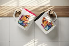 Watercolor cute guinea pig playing guitar rock star animal pet print 20 oz tumbler skinny mug wrap clipart t-shirt sublimation printable design