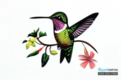 Watercolor Cute Hummingbird PNG Clipart Product Image 1