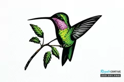 Watercolor Cute Hummingbird PNG Clipart Product Image 1