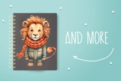 lion In Autumn Clipart, Fall illustration Product Image 4