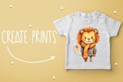 lion In Autumn Clipart, Fall illustration Product Image 5