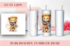 Watercolor Cute Giraffe Tumbler Wrap 20 oz Product Image 1