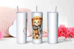 Watercolor Cute Giraffe Tumbler Wrap 20 oz Product Image 2
