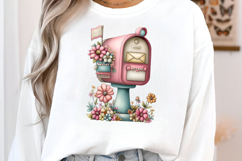 Watercolor Cute mail clipart Product Image 2