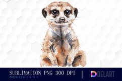Cute Meerkat Illustration Clipart Product Image 1