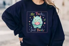 Watercolor Cute Monster Treats PNG Art Product Image 2