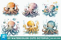 watercolor,aquarelle,animal,child,children,wall art,wildlife,nature,art,octopus,pieuvre,Tintenfisch Aquarell,Clipart Unterwasserwelt,Baby Oktopus,Süßes Baby Tier,Krake Watercolor Clipart,Digitaler Download,Wanddekoration,Kinderzimmer Dekor,Meerestiere,Nie