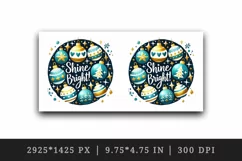 Watercolor cute ornaments Shine Bright Christmas quote New Year winter print 20oz tumbler skinny mug wrap clipart t-shirt sublimation printable design