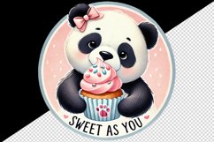 Watercolor cute panda holding heart balloon Valentines Day quote love print 20 oz tumbler skinny mug wrap clipart t-shirt sublimation printable design