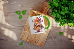 Watercolor princess mug, cup wrap sublimation design png Product Image 3