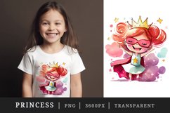 Watercolor princess t-shirt sublimation print designs bundle Product Image 6