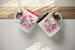 Watercolor cute ribbon breast cancer awareness Warrior in pink quote print 20 oz tumbler skinny mug wrap clipart t-shirt sublimation printable design