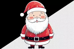 Watercolor cute Santa Claus Christmas hat New Year 20 oz tumbler skinny mug wrap clipart t-shirt sublimation printable design