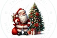 Cute Santa claus Christmas PNG Set Bundle for sublimation Product Image 5