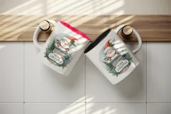 Watercolor cute Santa Claus stuck in chimney Merry Christmas quote print 20 oz tumbler skinny mug wrap clipart t-shirt sublimation printable design