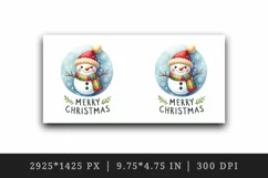 Watercolor cute snowman carrot scarf snowflake Merry Christmas quote print 20 oz tumbler skinny mug wrap clipart t-shirt sublimation printable design