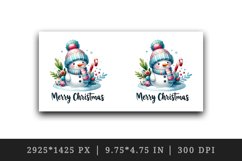 Watercolor cute snowman scarf hat candy cane Merry Christmas quote print 20 oz tumbler skinny mug wrap clipart t-shirt sublimation printable design