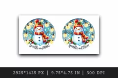 Watercolor cute snowman Sparkle and Shine quote Christmas New Year winter print tumbler skinny mug wrap clipart t-shirt sublimation printable design