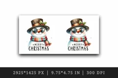 Watercolor cute snowman sunglasses Merry Christmas quote New Year winter print tumbler skinny mug wrap clipart t-shirt sublimation printable design