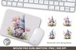 Mouse Pad Watercolor Spring Gnome Product Image 1