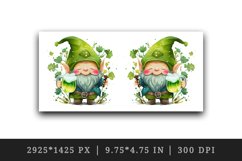 St Patricks Day Gnome mug, cup wrap sublimation design png Product Image 2