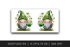 St Patricks Day Gnome mug, cup wrap sublimation design png Product Image 2