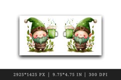 St Patricks Day Gnome mug, cup wrap sublimation design png Product Image 2