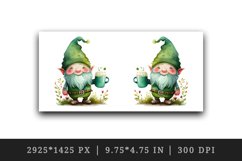 St Patricks Day Gnome mug, cup wrap sublimation design png Product Image 2