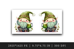 St Patricks Day Gnome mug, cup wrap sublimation design png Product Image 2