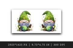 St Patricks Day Gnome mug, cup wrap sublimation design png Product Image 2