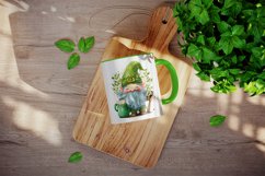 St Patricks Day Gnome mug, cup wrap sublimation design png Product Image 3