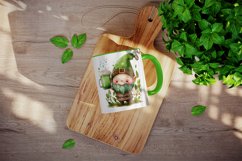 St Patricks Day Gnome mug, cup wrap sublimation design png Product Image 3