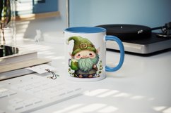 St Patricks Day Gnome mug, cup wrap sublimation design png Product Image 5