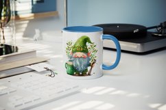 St Patricks Day Gnome mug, cup wrap sublimation design png Product Image 4