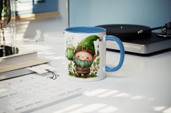 St Patricks Day Gnome mug, cup wrap sublimation design png Product Image 4