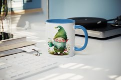 St Patricks Day Gnome mug, cup wrap sublimation design png Product Image 4