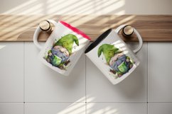 St Patricks Day Gnome mug, cup wrap sublimation design png Product Image 5