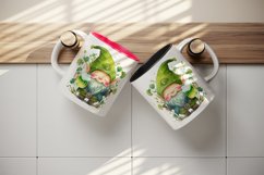 St Patricks Day Gnome mug, cup wrap sublimation design png Product Image 5